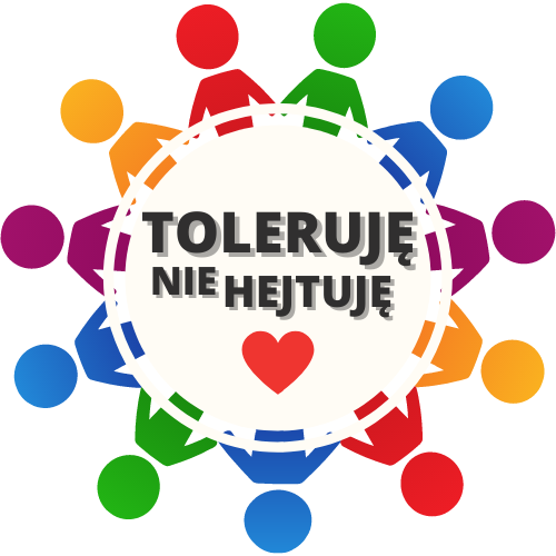 toleruje nie hejtuje logo